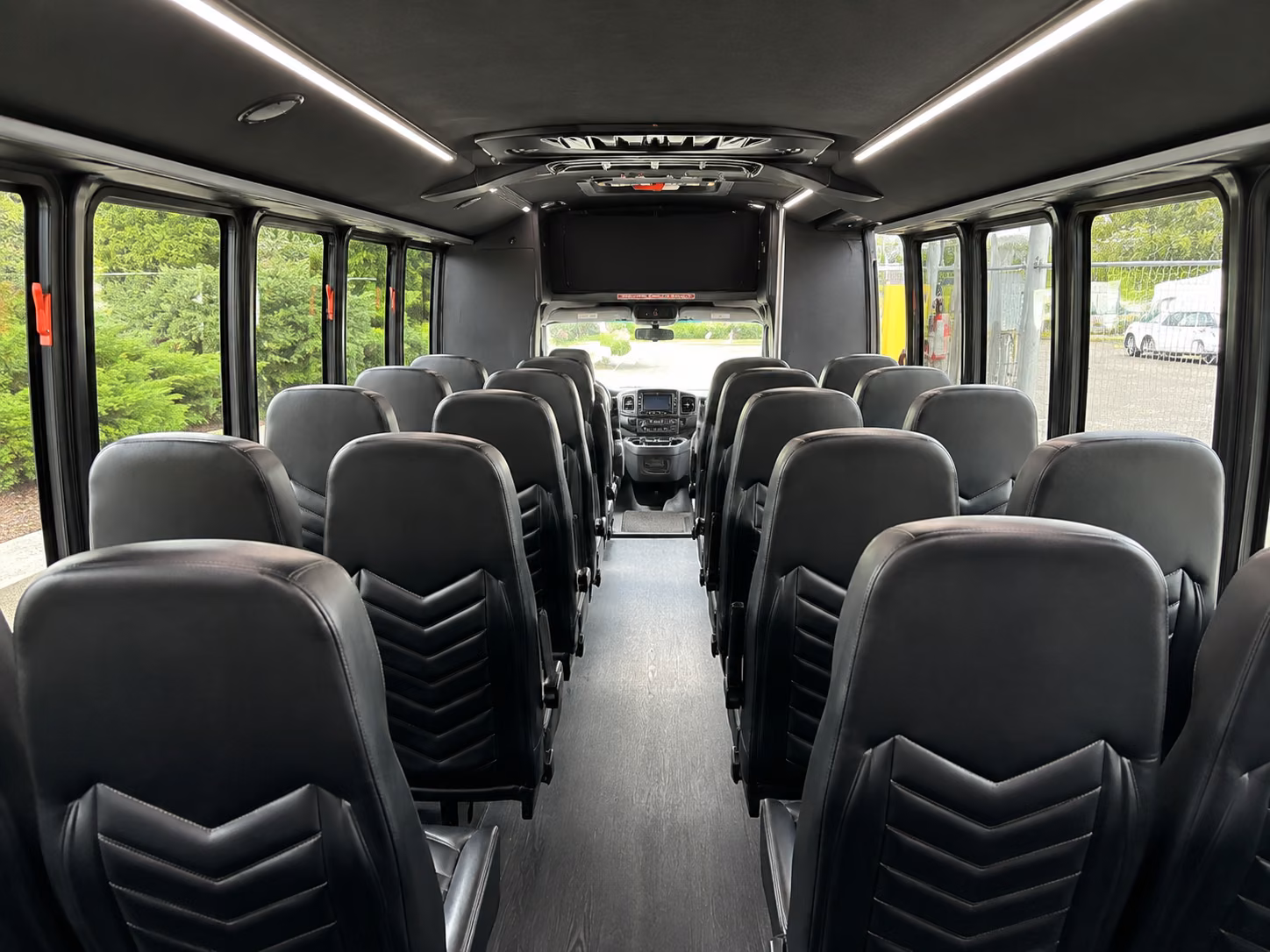 new britain 18 passenger minibus inside