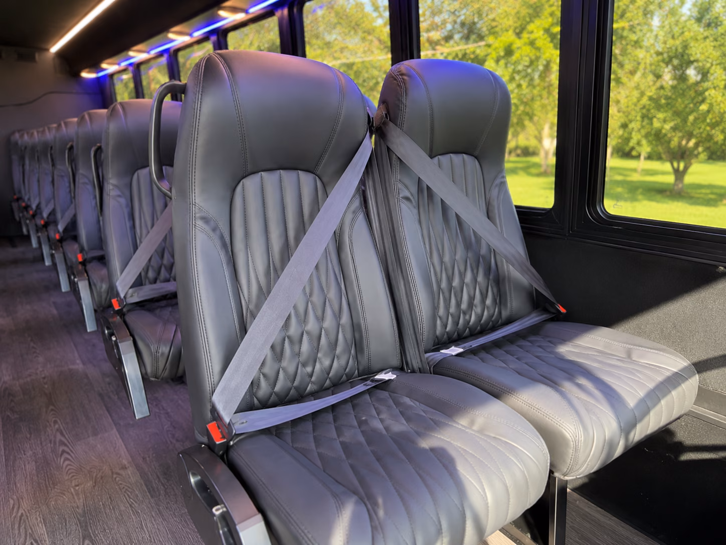new britain 20 passenger minibus inside