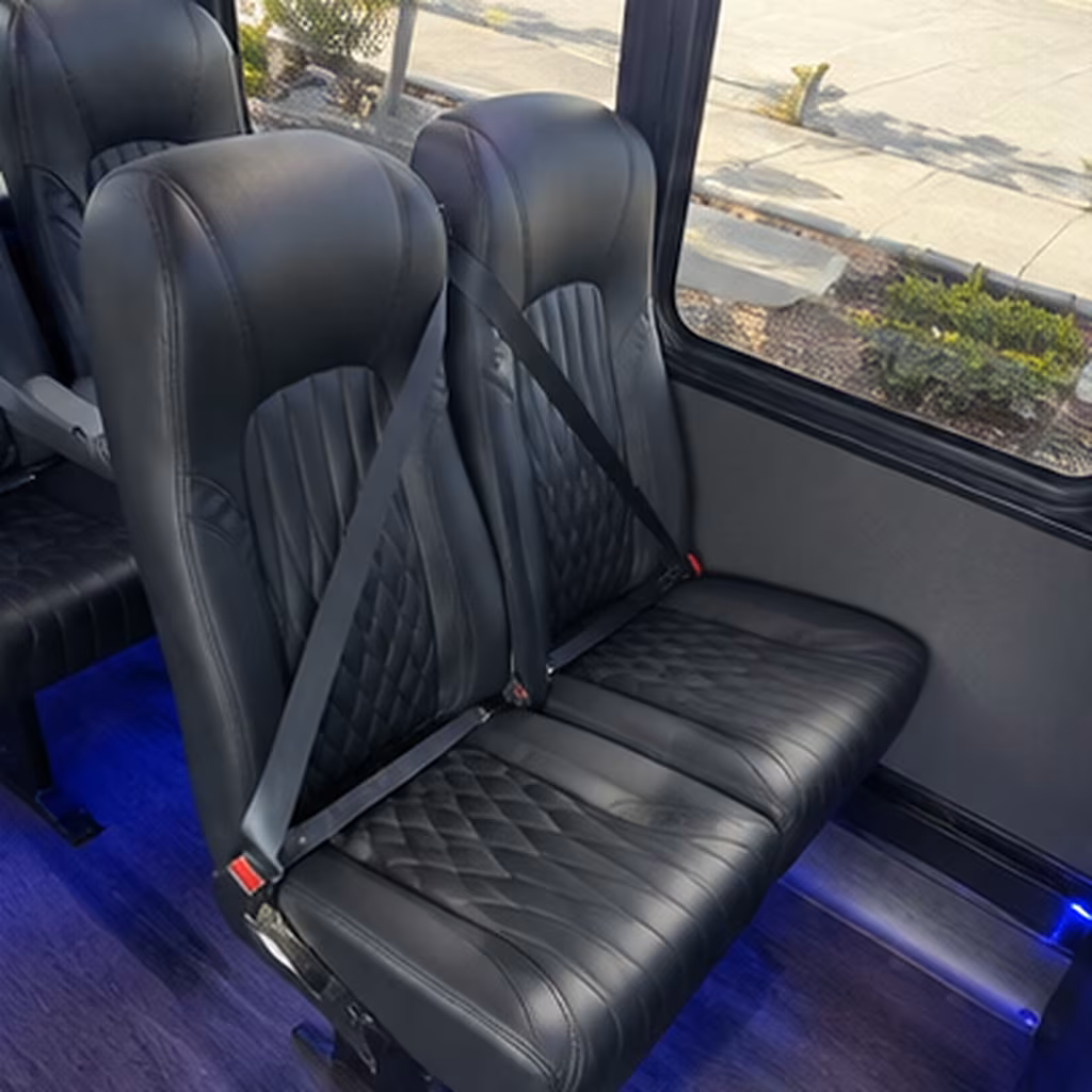 new britain 25 passenger minibus interior