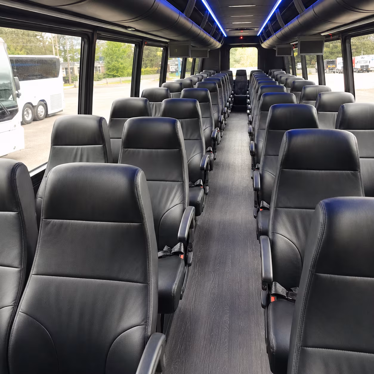 new britain 28 passenger minibus interior