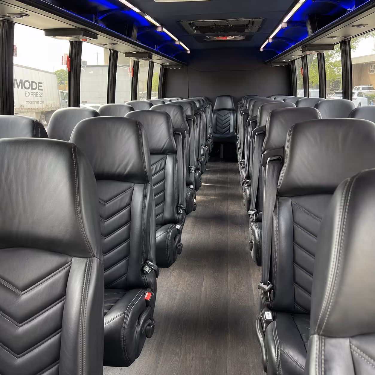 new britain 35 passenger minibus interior